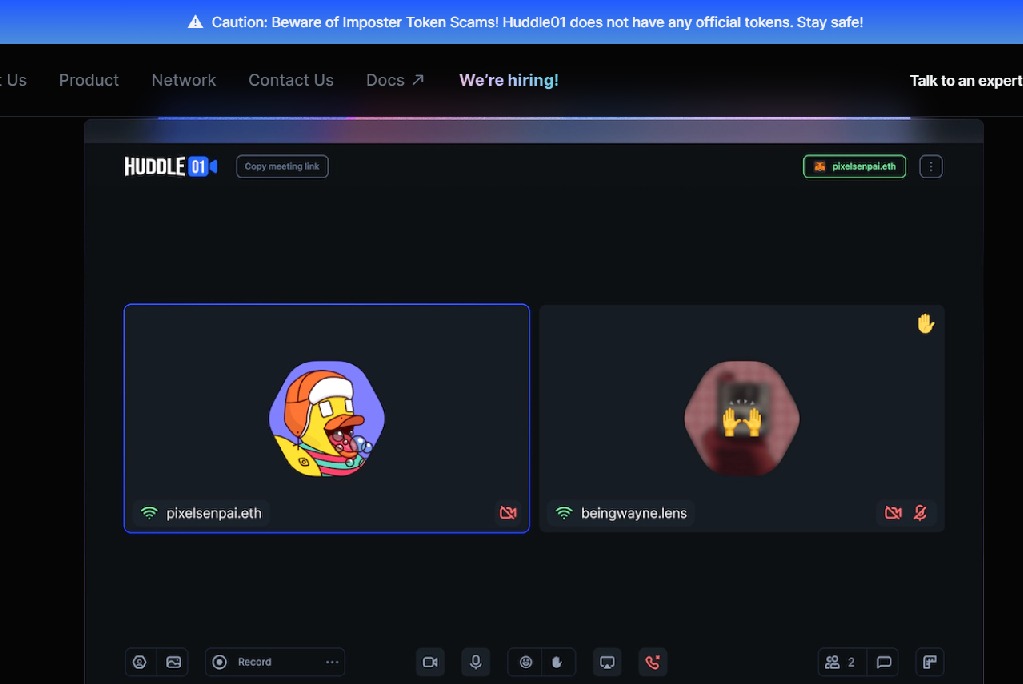 Huddle01 – web3 Meeting Tool
