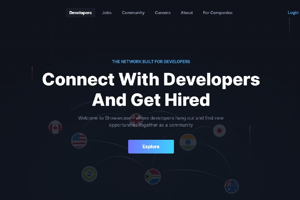 Showwcase - Social network for Developers