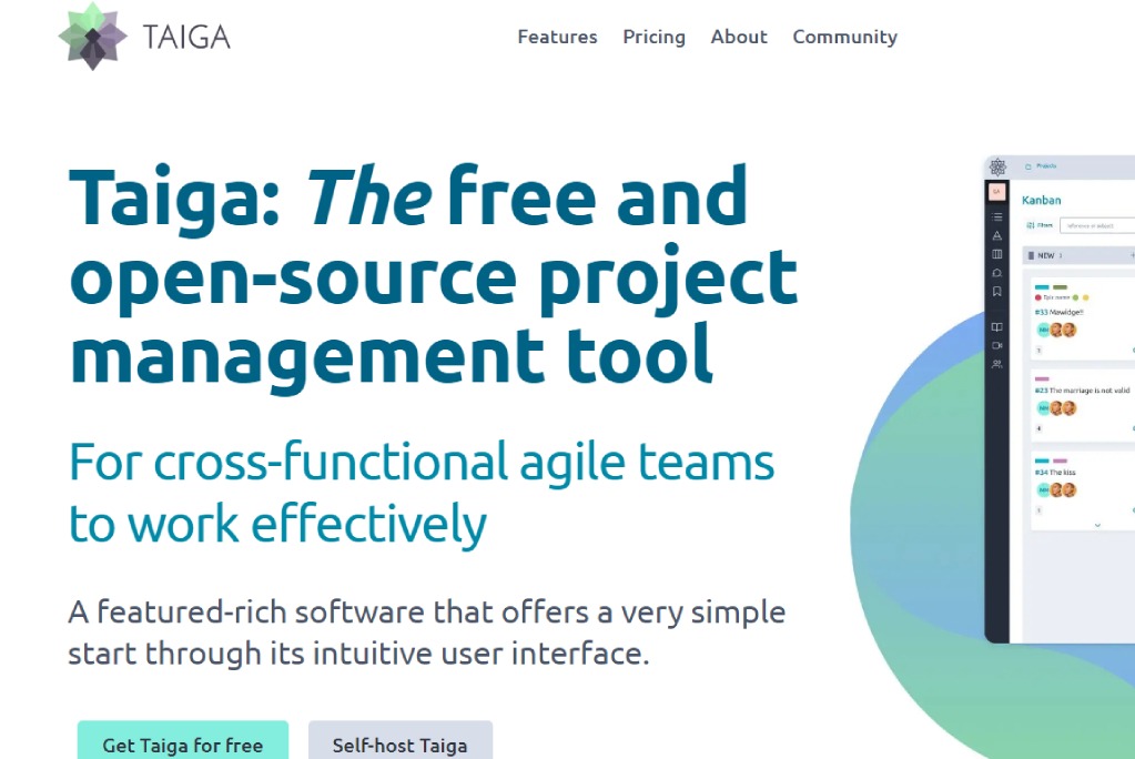 Taiga - Free and open-source alternative to Trello