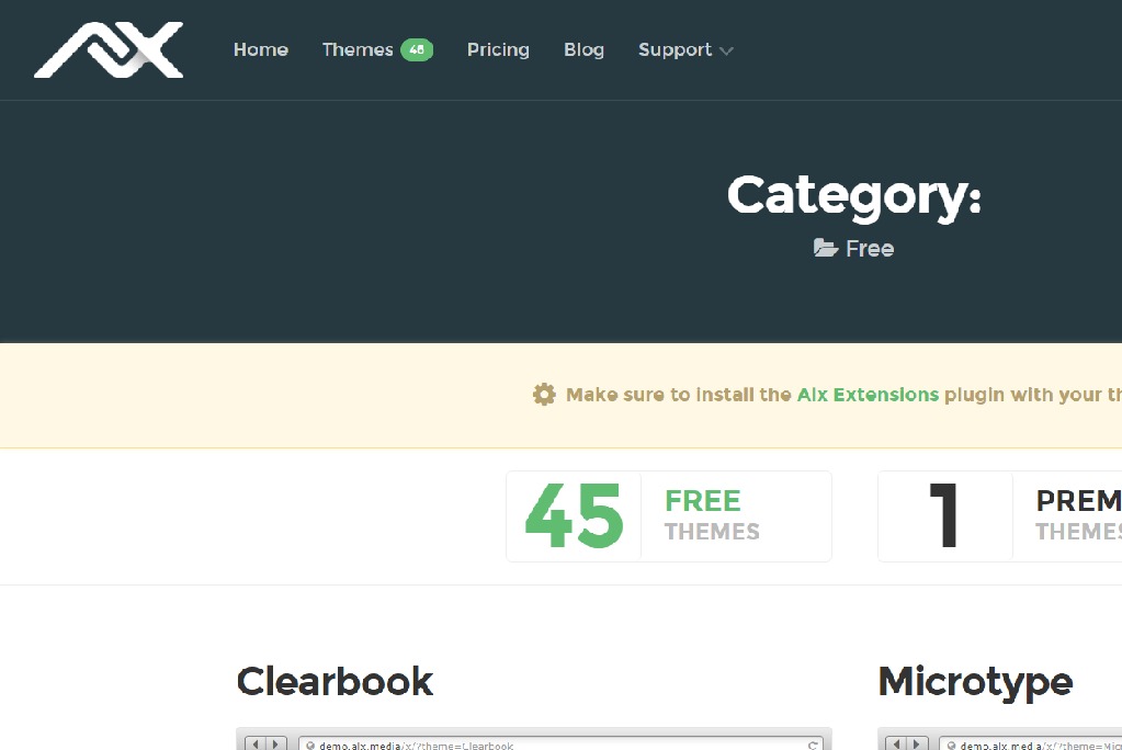 AlxMedia - Free WordPress Themes