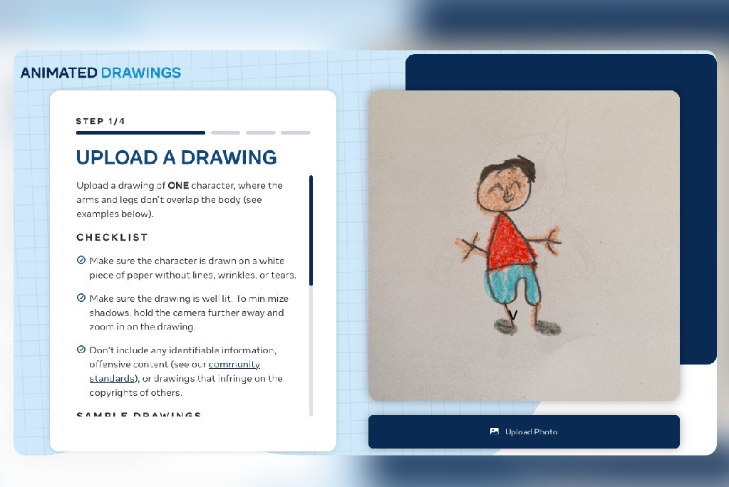Animated Drawings - bring your children's drawings to life through animation