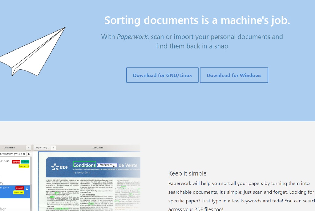 OpenPaper - Personal document manager for scanned documents