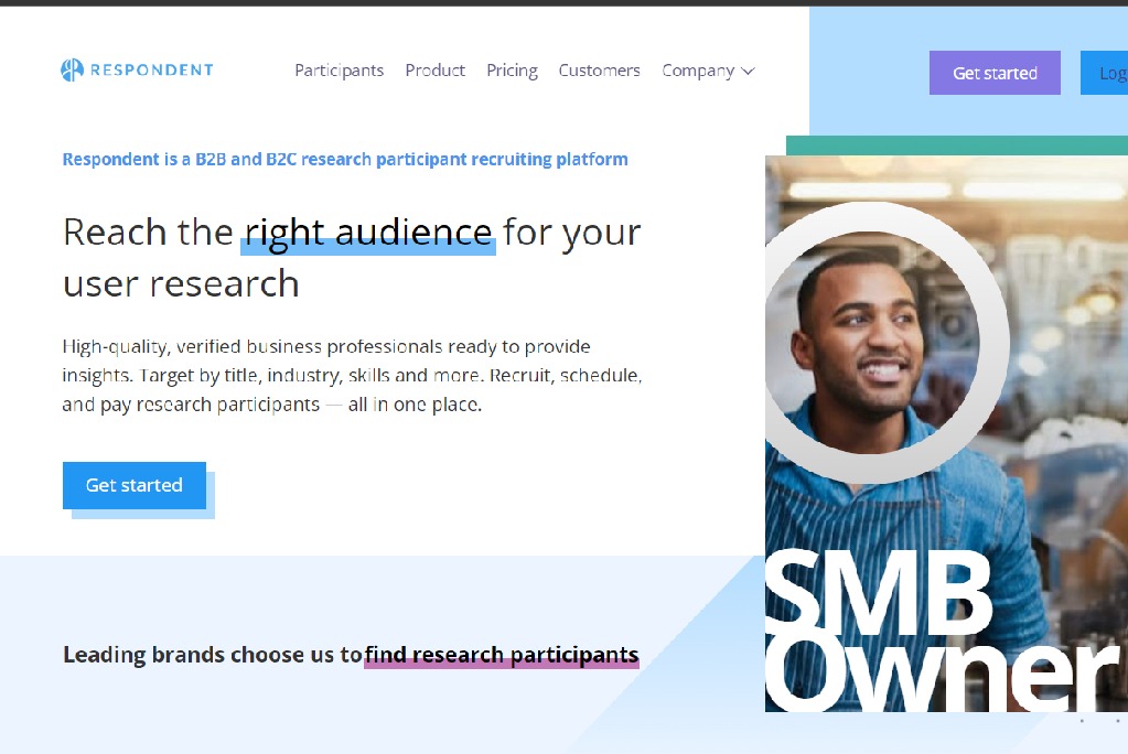 Respondent - B2B and B2C research recruiting platform