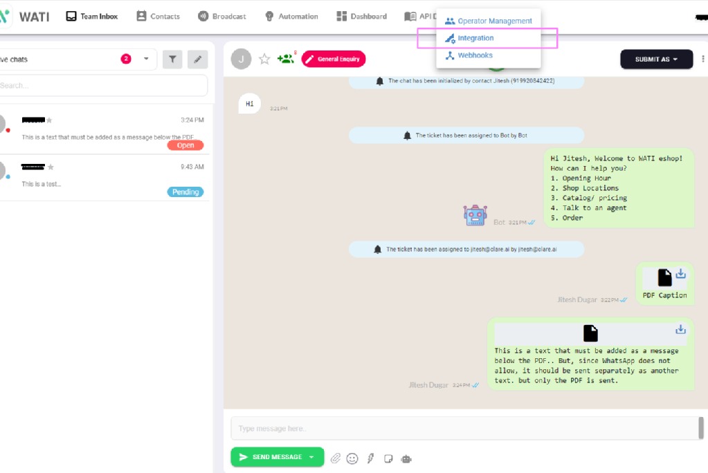 Wati.io - Customer Engagement on WhatsApp Made Simple
