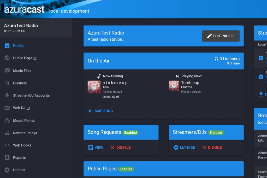 AzuraCast - Free & open source internet radio management software