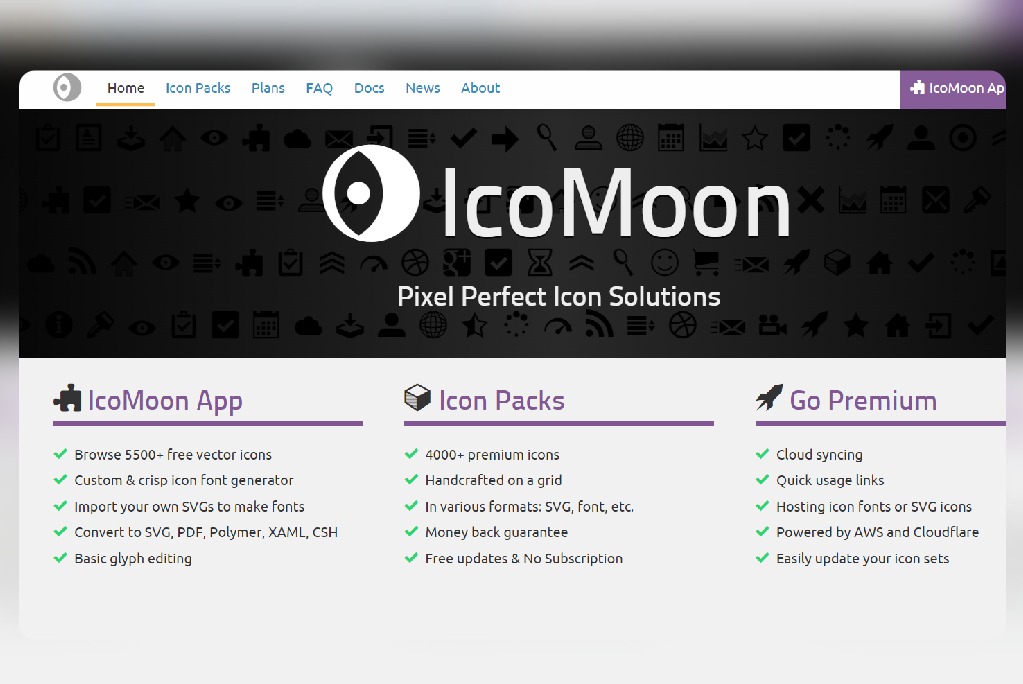 IcoMoon - The Ultimate Iconography and Icon Management Tool for Perfectionists